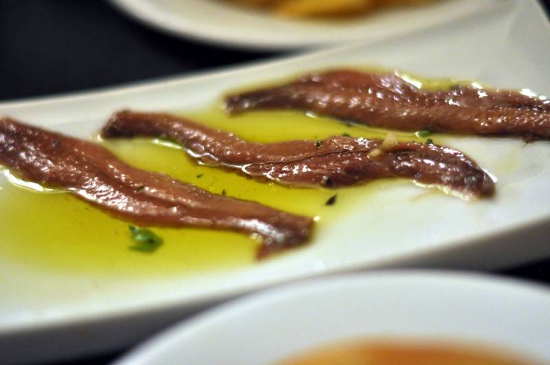 Anchois à l’huile d’olive