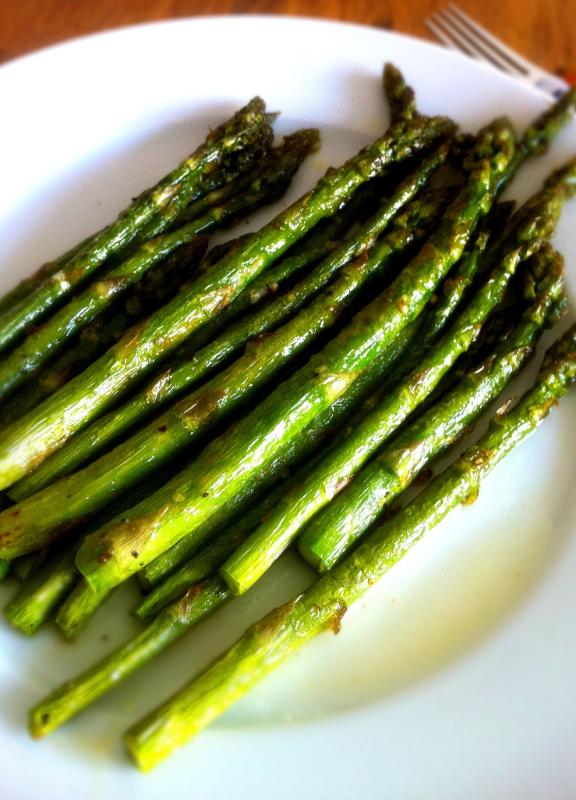 Asperges vertes à l’huile d’olive