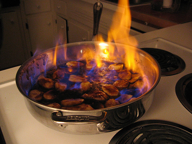 Bananes flambées