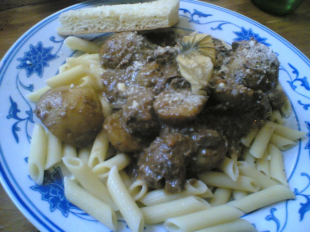 Bœuf bourguignon et pâtes fraîches