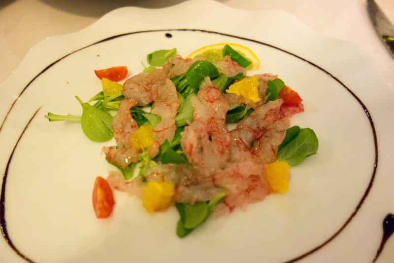 Carpaccio de crevettes