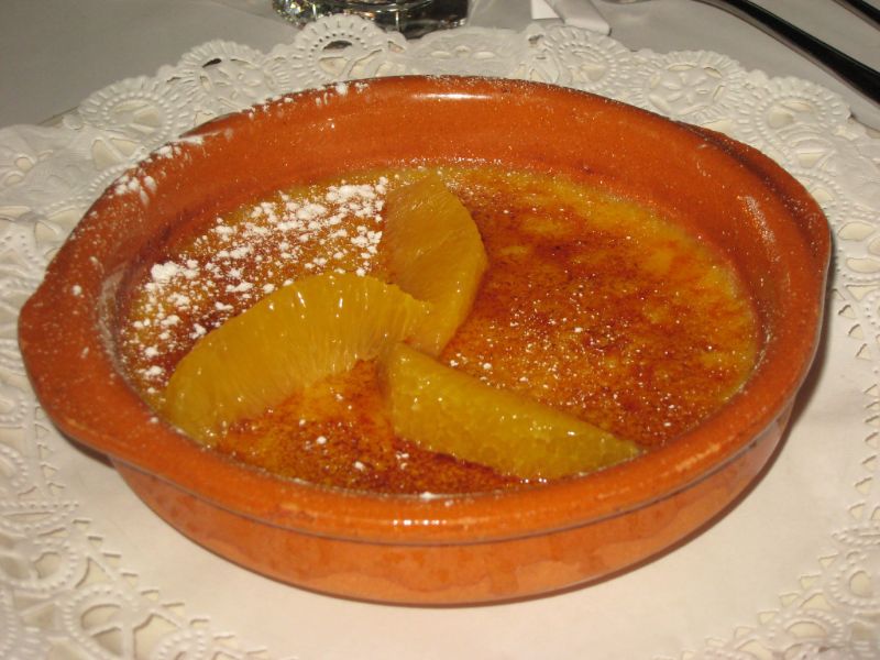 Crème brûlée à l’orange