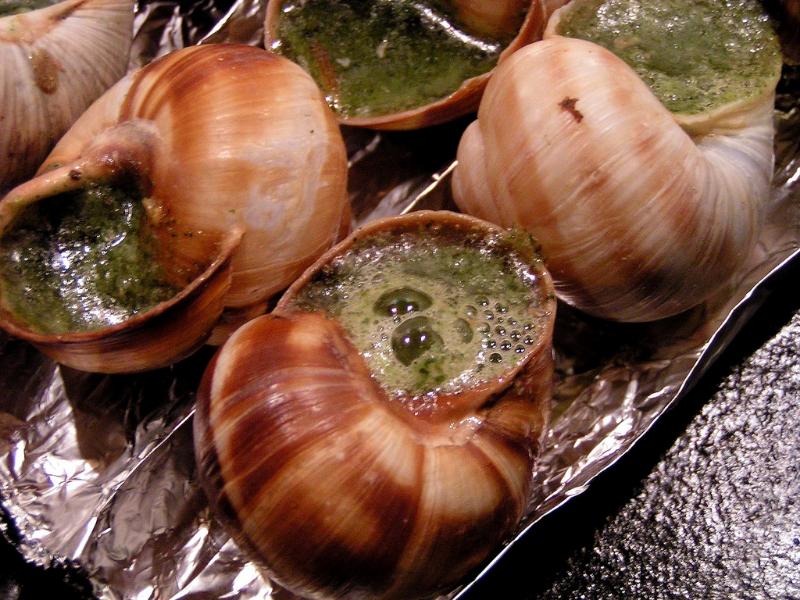 Escargots à la crème d’ail