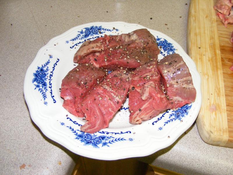 Filet mignon de porc avec des pommes duchesse