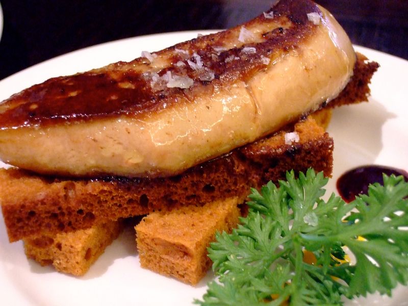 Foie gras de canard chaud