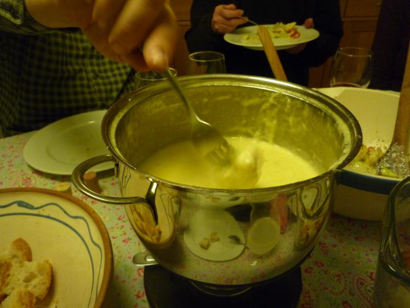 Fondue aux trois fromages