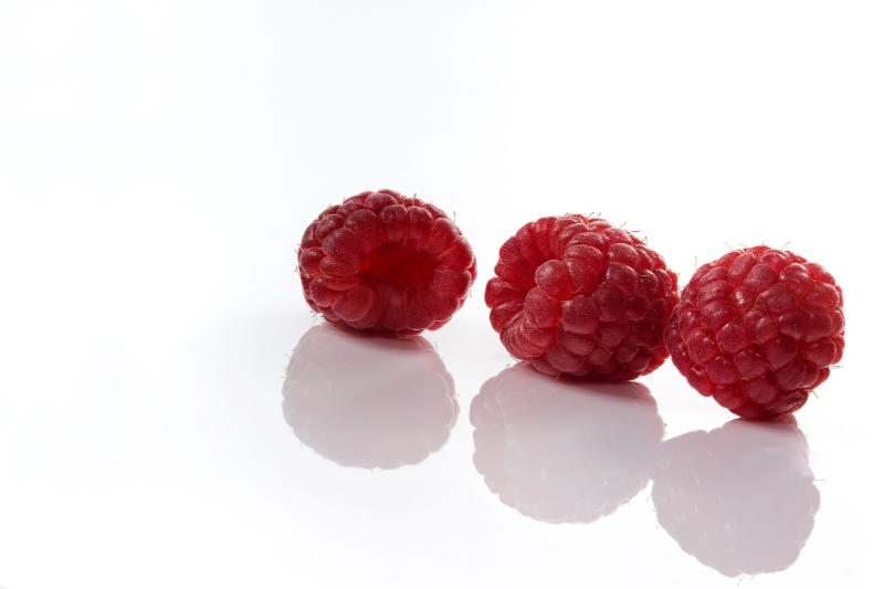 Framboises au sucre