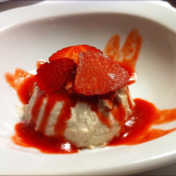 Glace au yaourt à la fraise