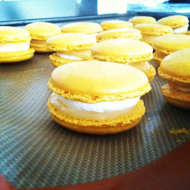 Macarons au citron et mascarpone