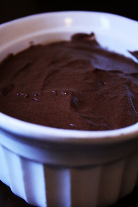 Mousse au chocolat et aux griottes