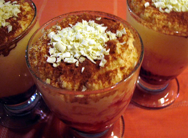 Mousse au chocolat blanc et à l’orange