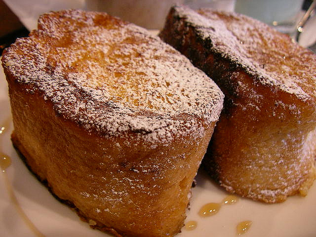 Pain perdu et sa glace à l’orange