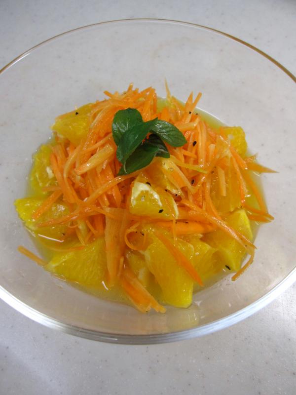 Salade de carottes à l’orange