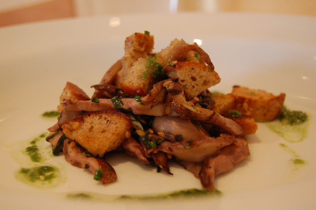 Salade de champignons des bois