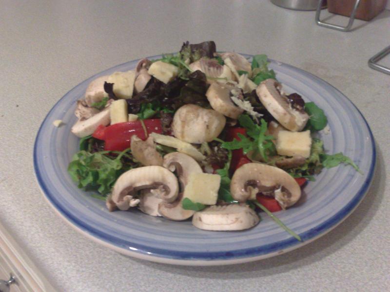 Salade de champignons crus