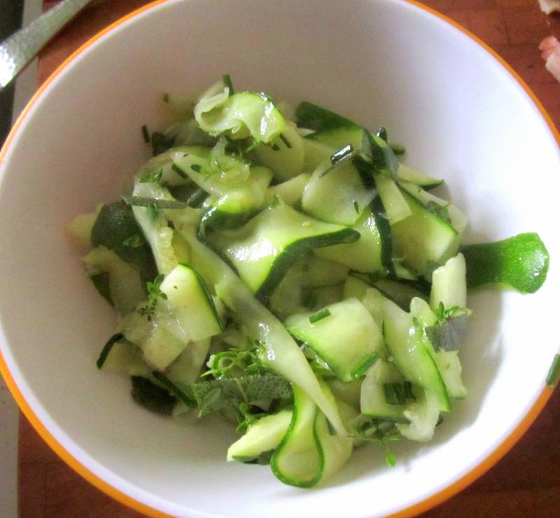 Salade de courgettes