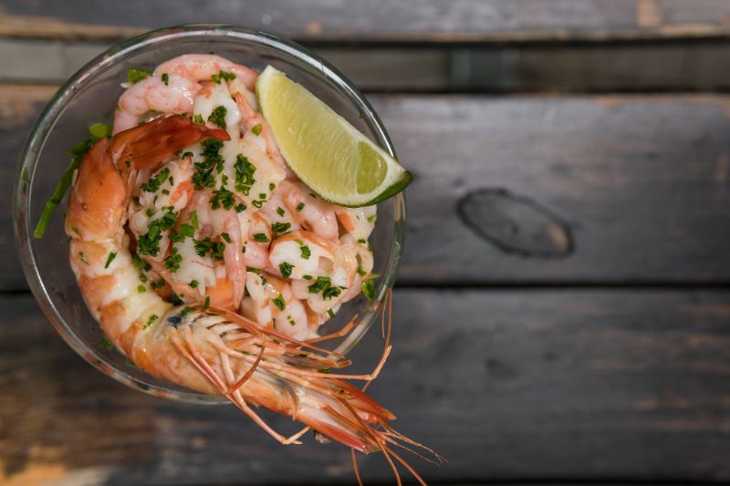 Salade de crabe et de crevettes