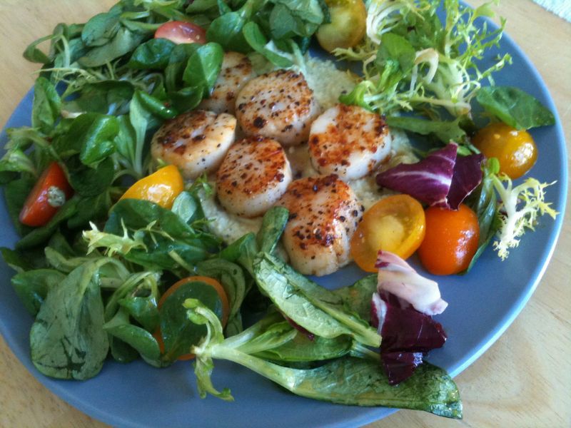 Salade de coquilles Saint-Jacques