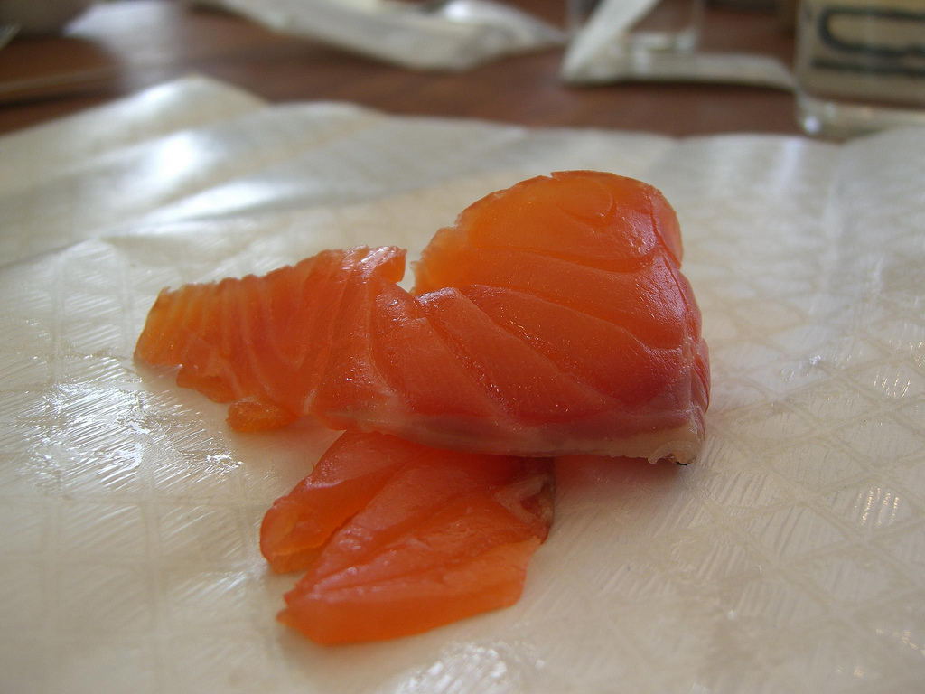 Aspic de saumon fumé au Champagne