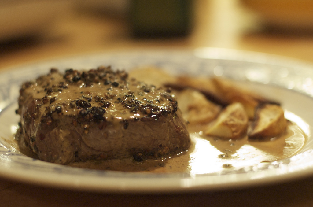 Steak au poivre