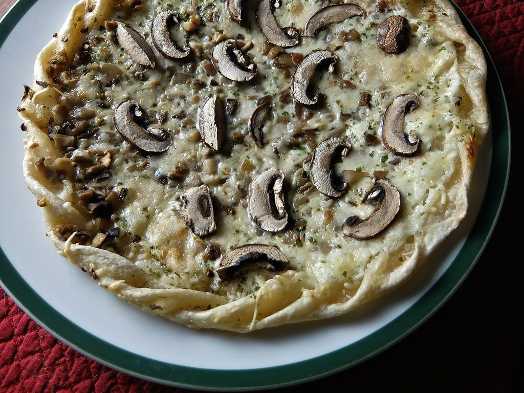 Tarte aux champignons de Paris