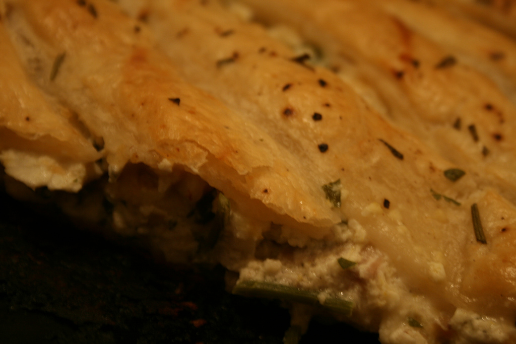 Tourte au saumon fumé