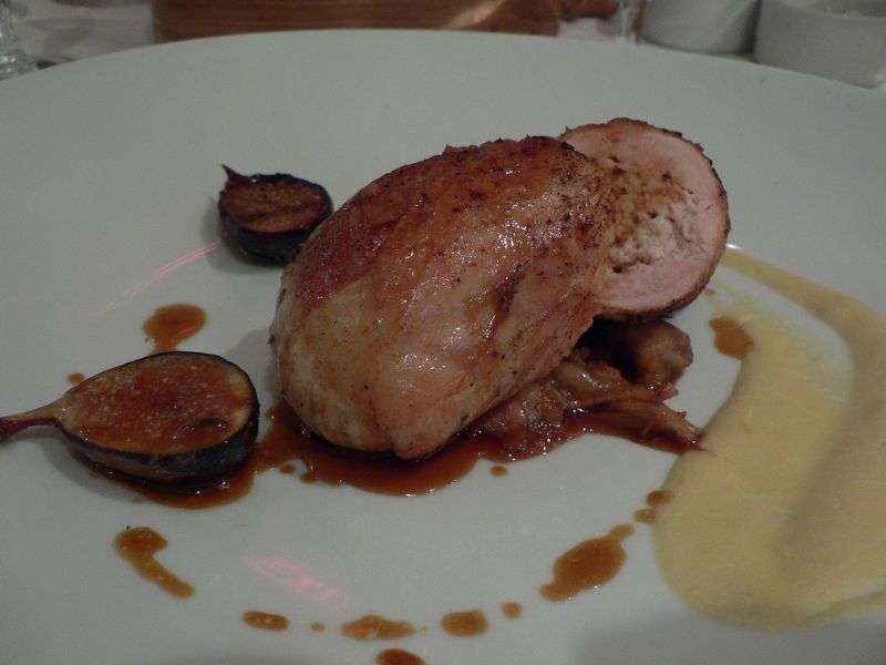 Magret de canard aux figues rôties